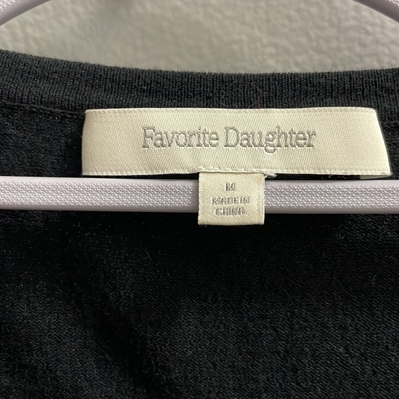 Favorite Daughter twist front cutout tshirt in black - Picture 4 of 8